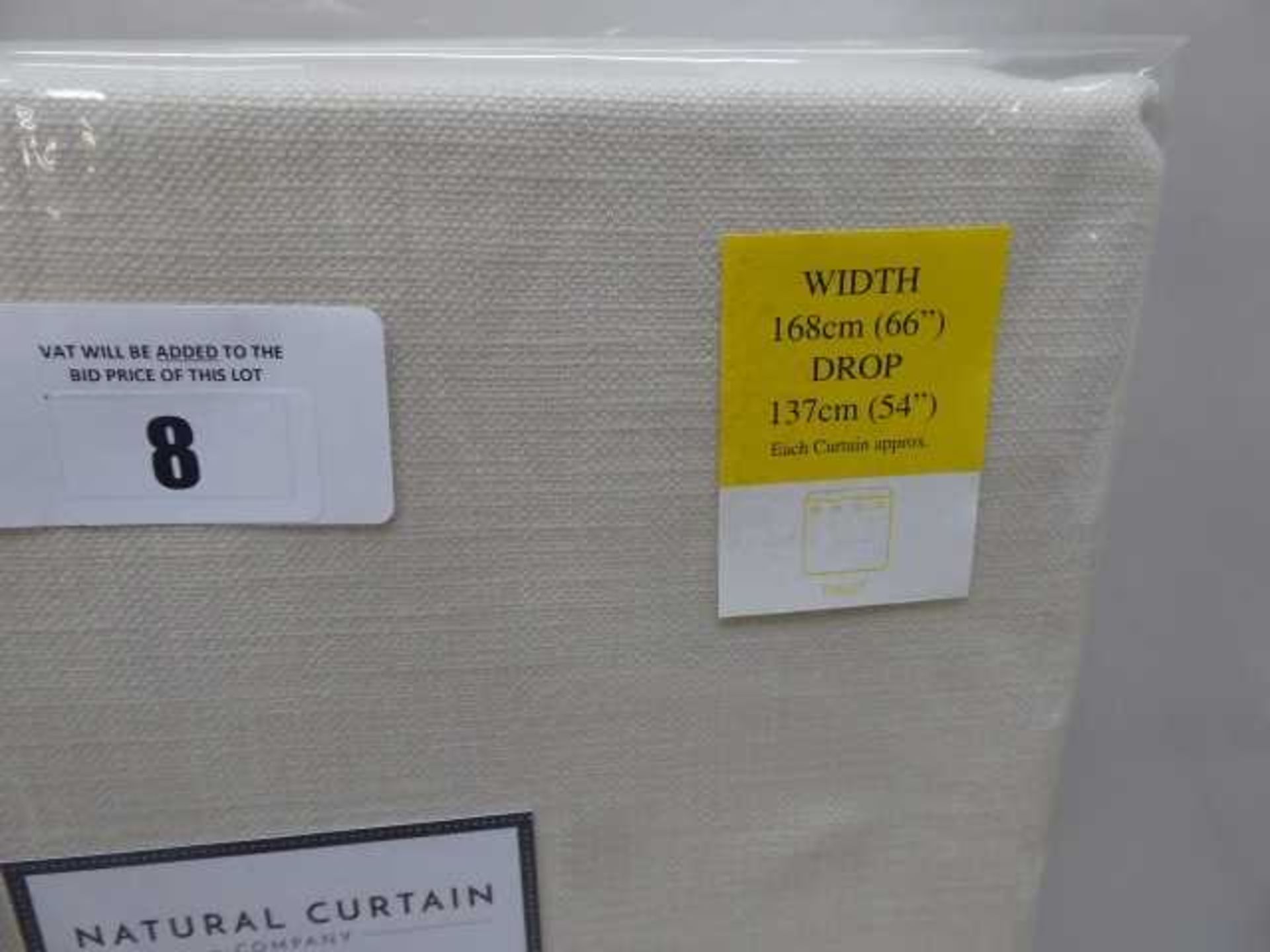 +VAT Pair of Melandra violet lined curtains, 66" x 54" - Image 2 of 2