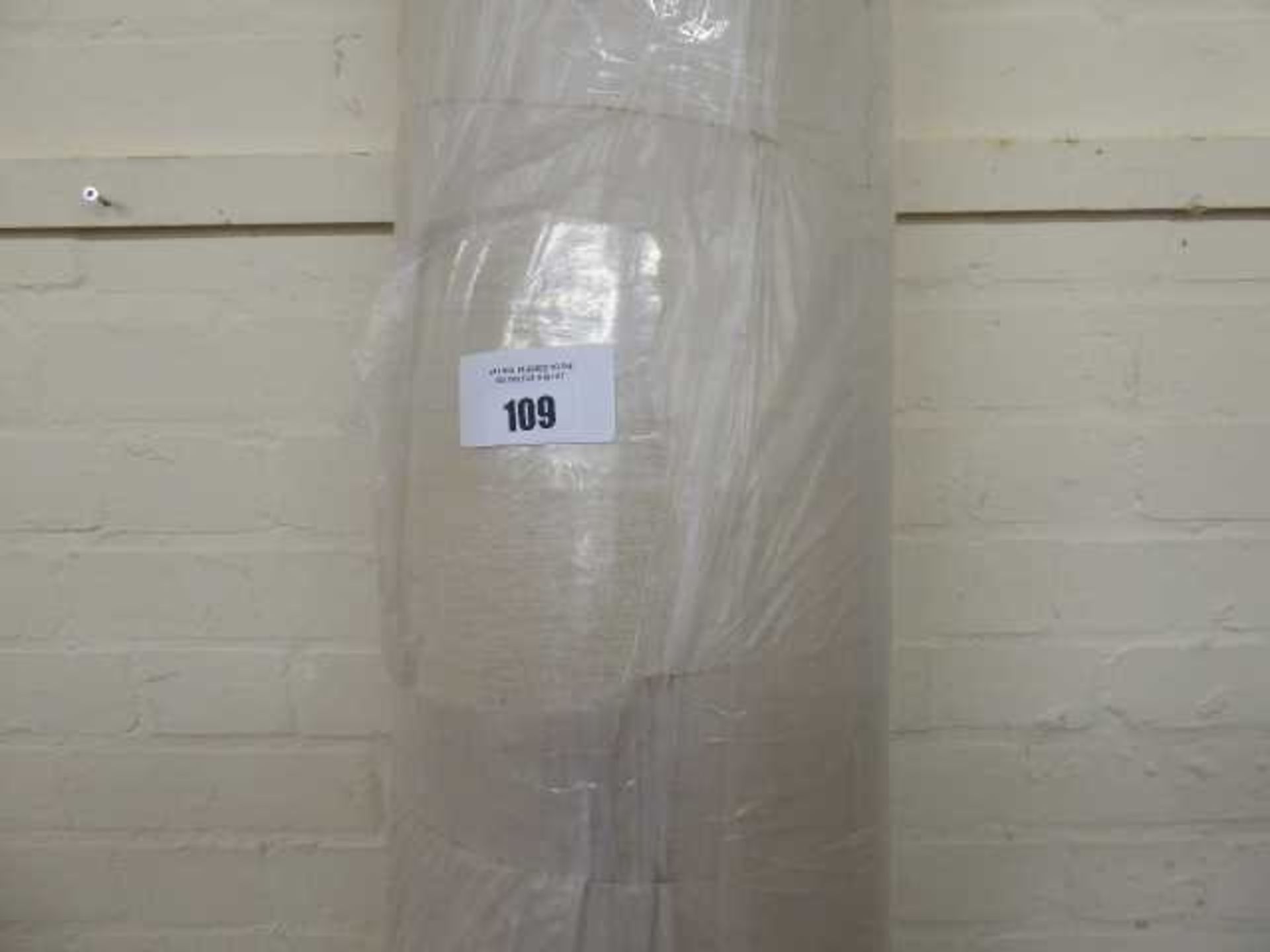 +VAT Large roll of 100% cotton 68" wide beige fabric, approx, 57.3 metres