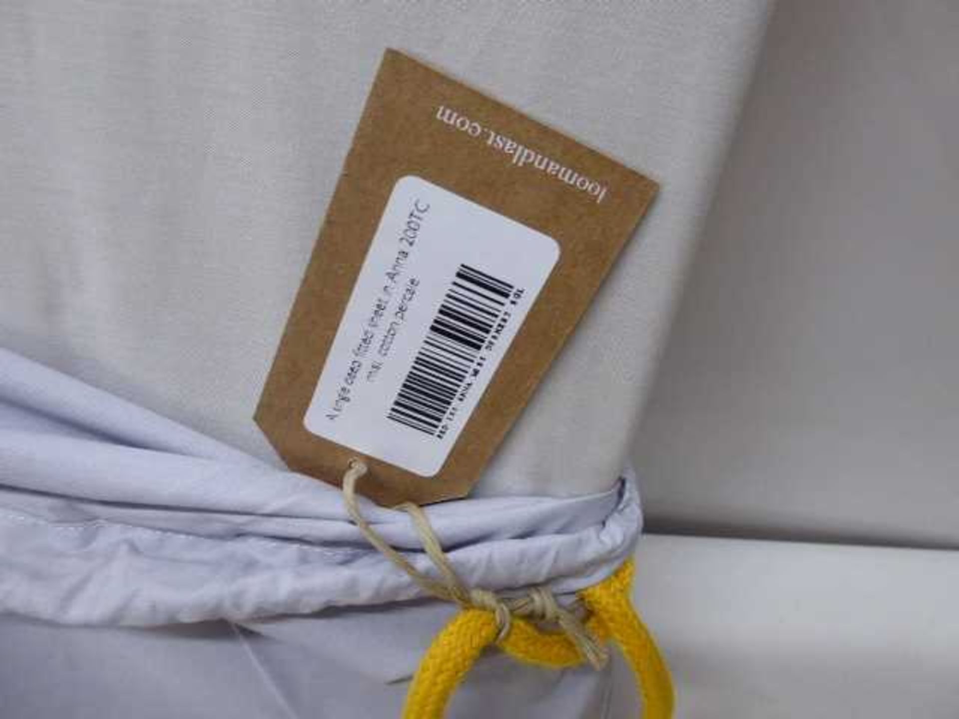 +VAT 5 x single deep fitted sheets in mist cotton percale - Image 2 of 2