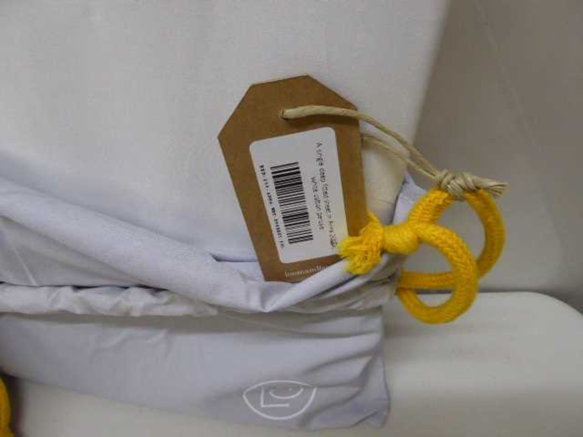 +VAT 5 x single duvet covers in white Egyptian cotton percale - Image 2 of 2