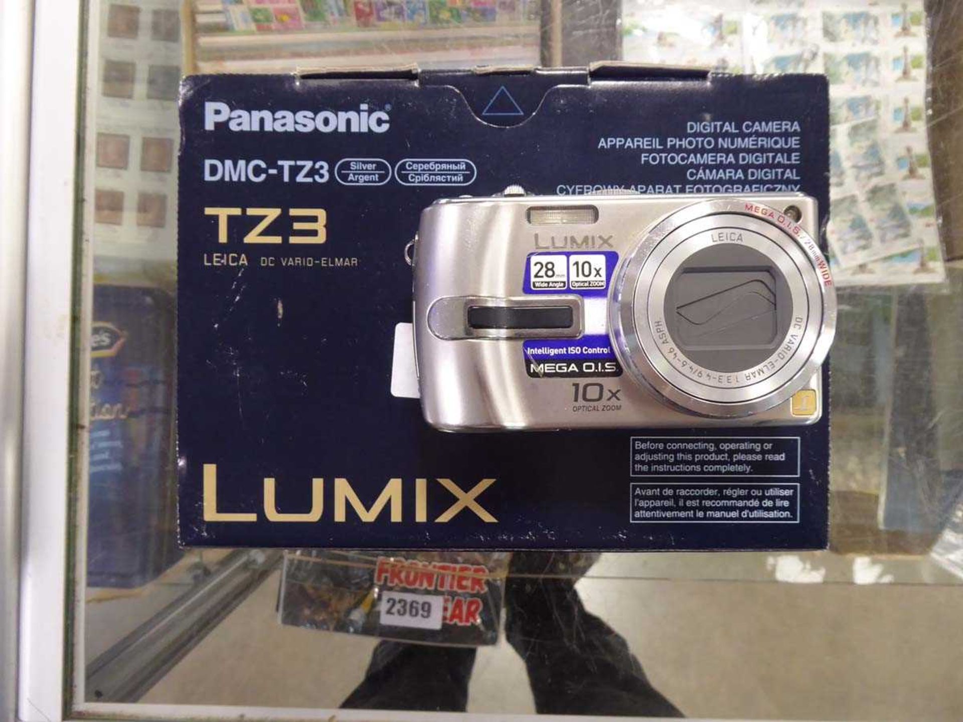 Panasonic TZ3 digital camera with box and battery