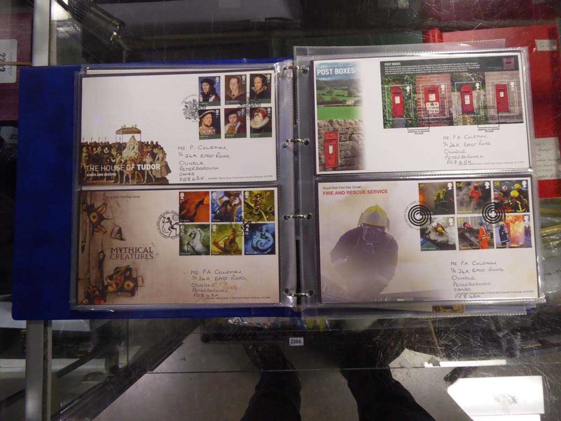 Varied mix of first day covers, commemorative covers in blue sotckbook - Image 2 of 2