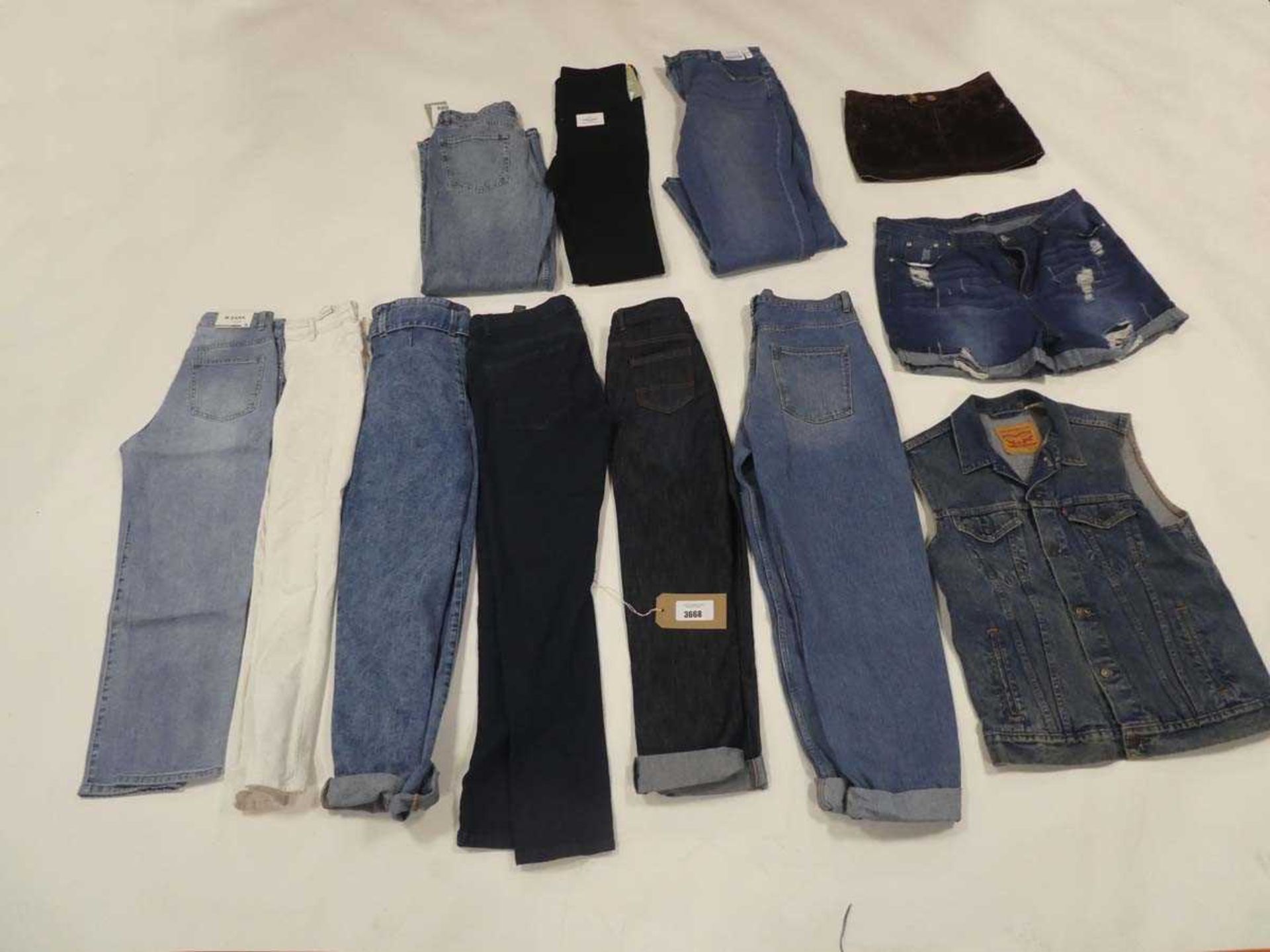 +VAT Selection of denimwear to include Levi, Burton, Sezane, etc