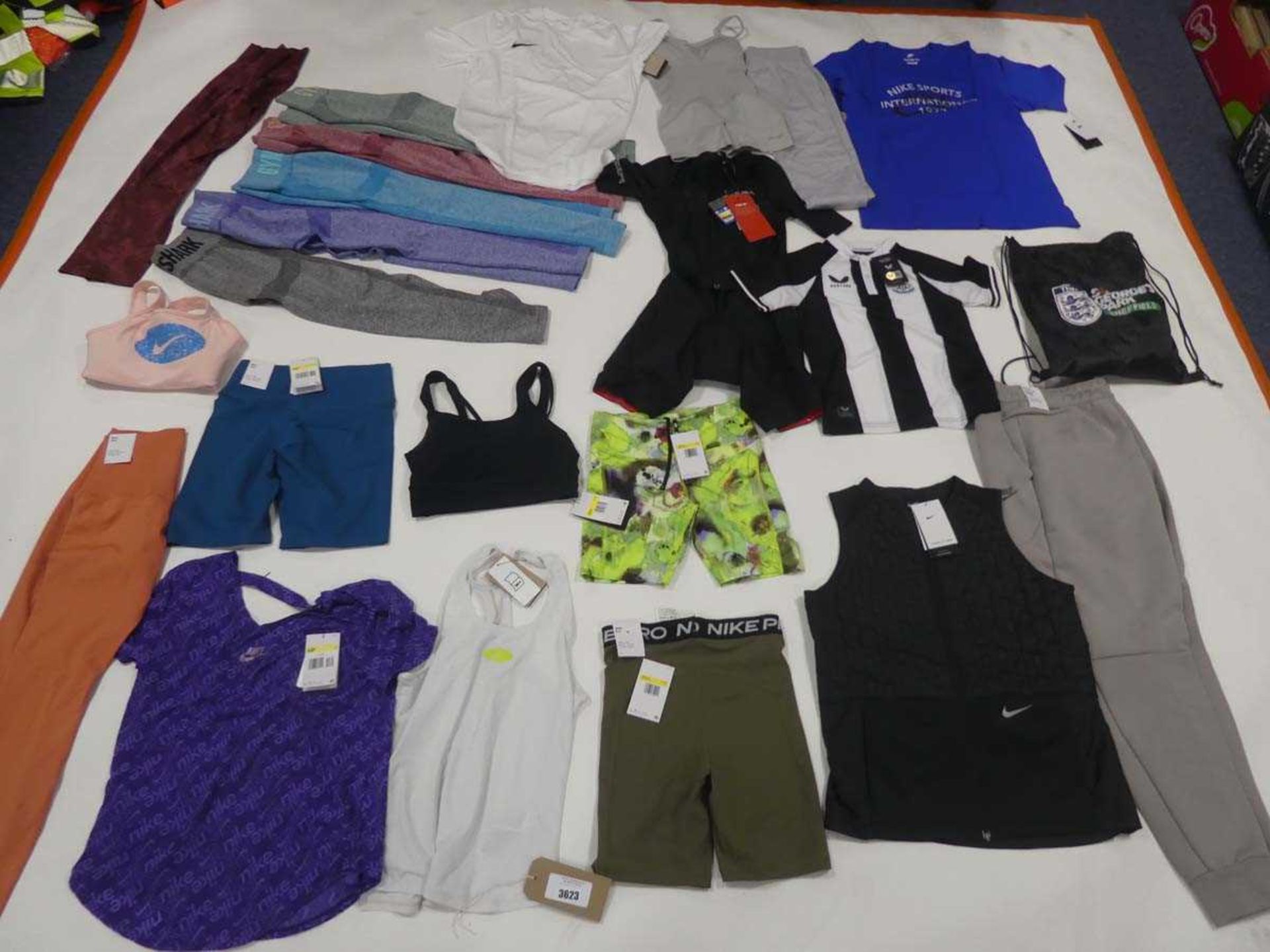 +VAT Selection of sportswear to include Nike, Abyl, Bo+Tee, etc