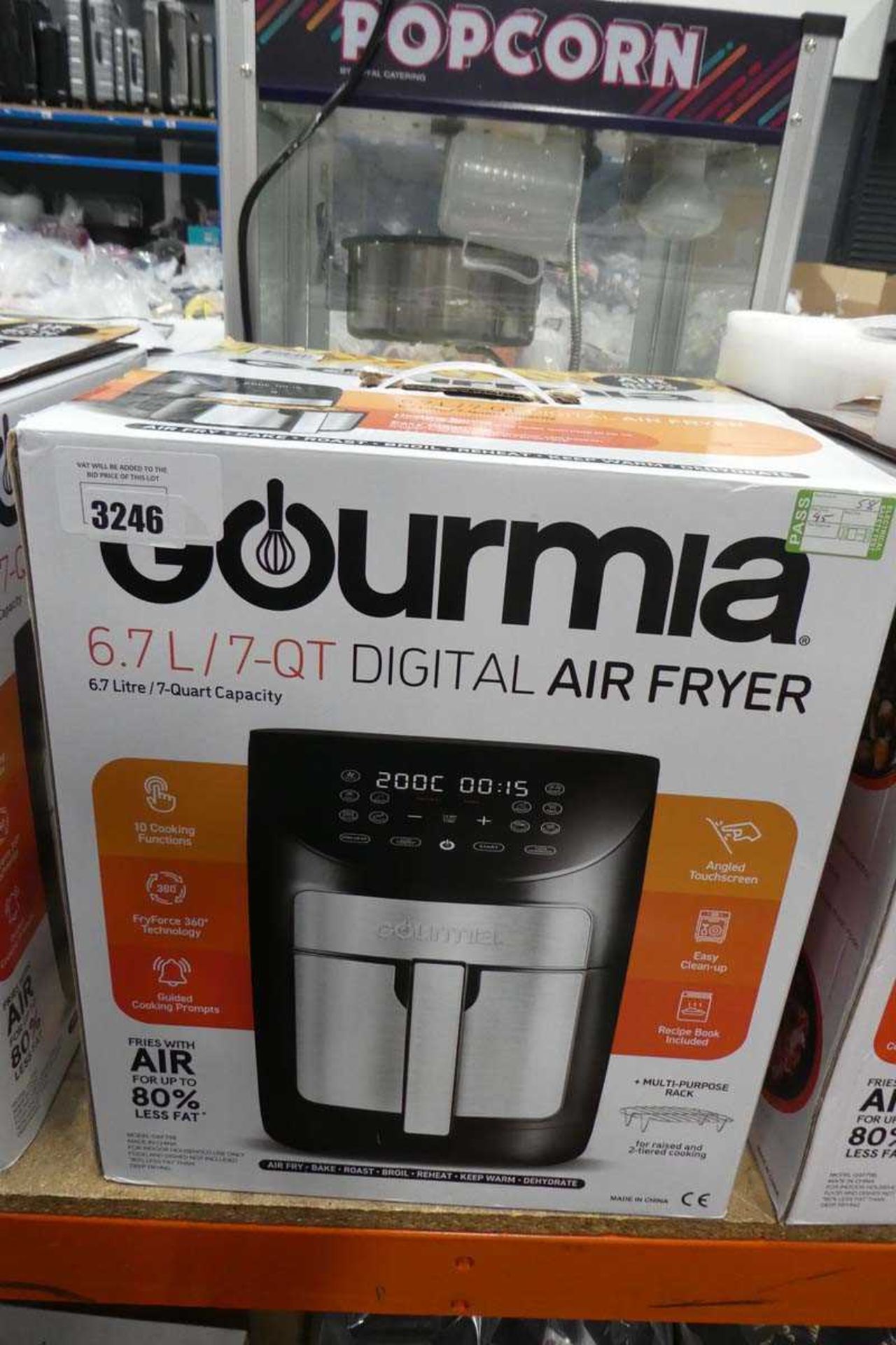 +VAT Gourmia 6.7 litre digital air fryer