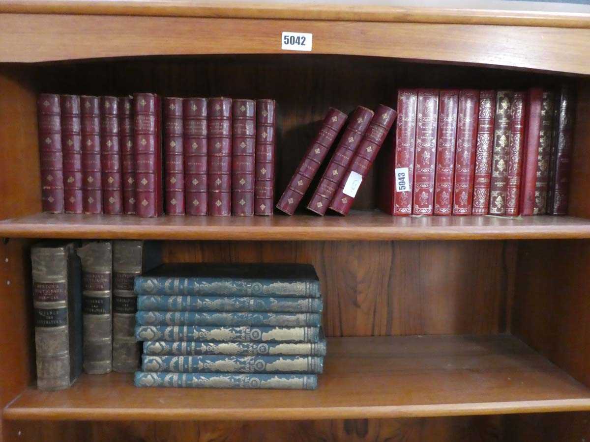Quantity of Dickens novels, The History of England and several volumes of the works of Shakespeare