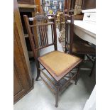 Pair of Edwardian bedroom chairs