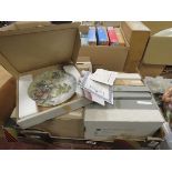 Box containing collectors plates