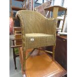 Lloyd Loom style armchair