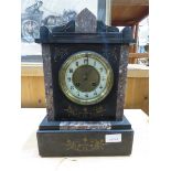 Slate mantle clock