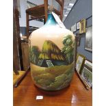 (9) Painted glass bottle