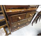 Late Victorian chest of 2 over 2 drawers