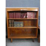 Teak open bookcase