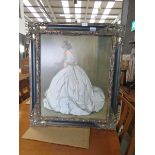 Print of a lady in ball gown