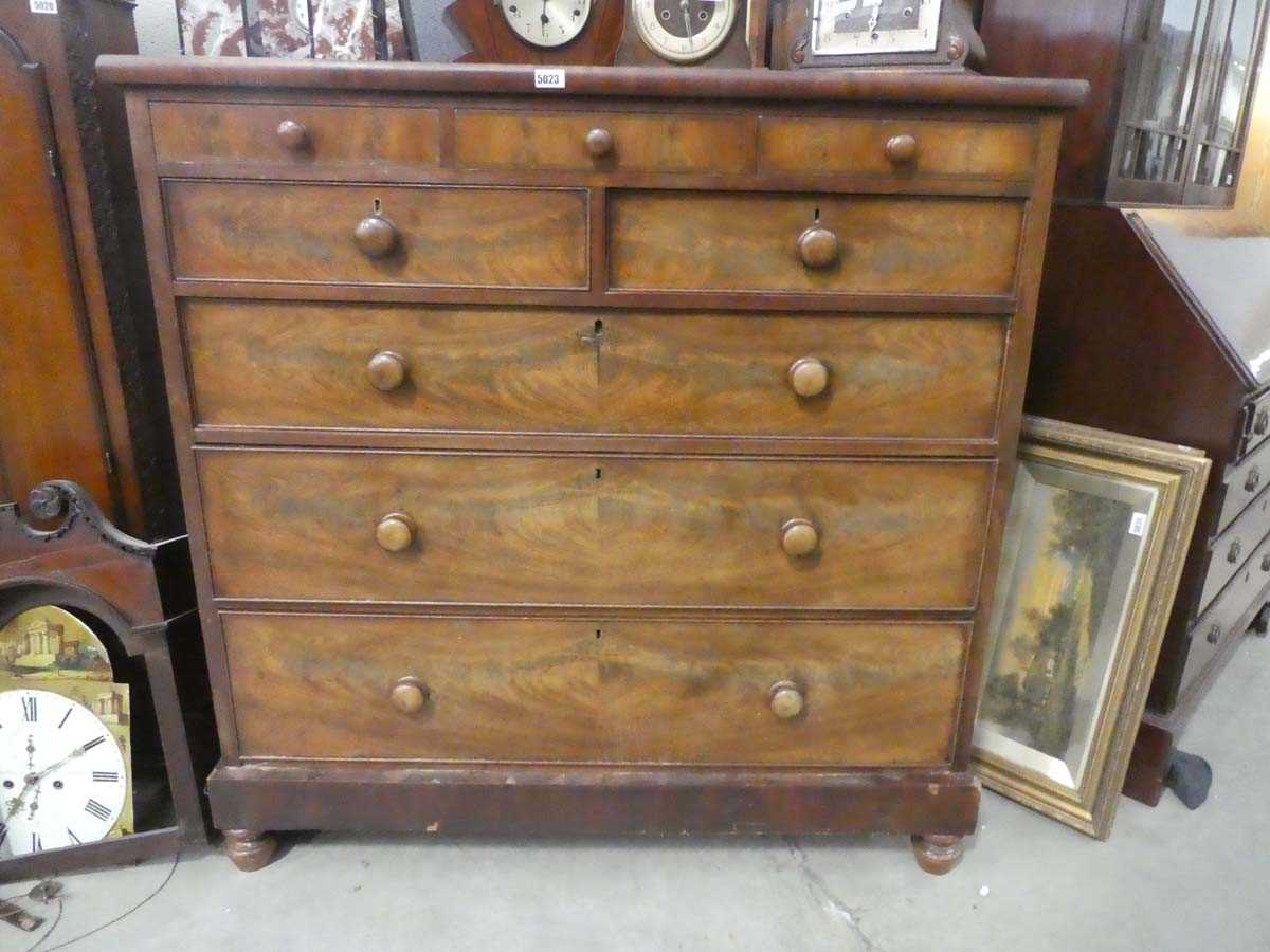 Victorian mahogany multidrawer chest