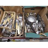 2 x boxes containing loose cutlery