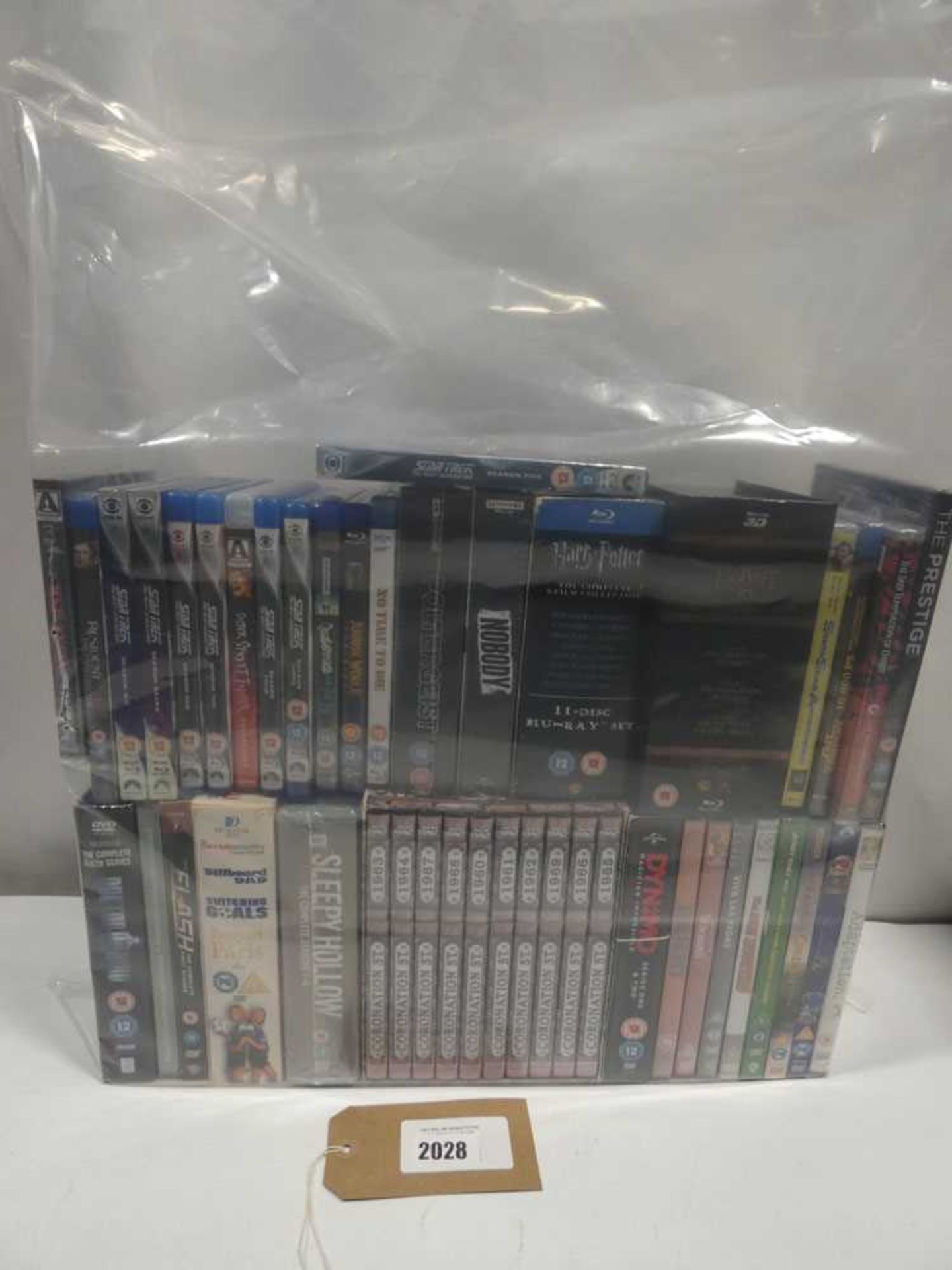 +VAT Bag containing quantity of Blu-Ray and DVD films / box sets