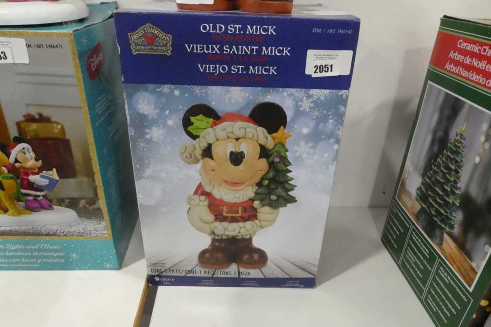 +VAT Disney hand painted Christmas Mickey Mouse