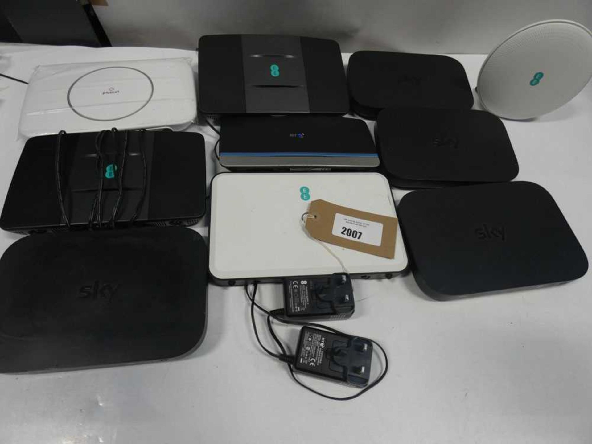 +VAT Quantity of various routers and hubs from Sky, EE, BT
