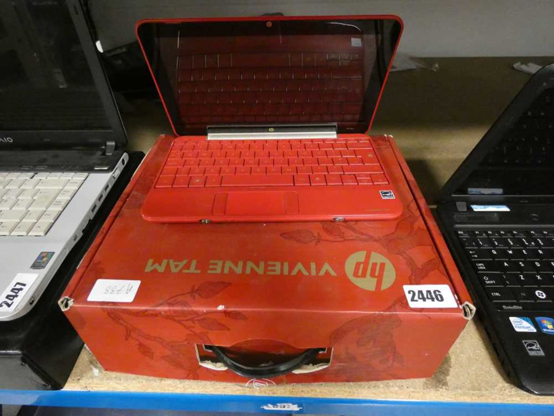 HP Vivienne Tam mini notebook in red, boxed