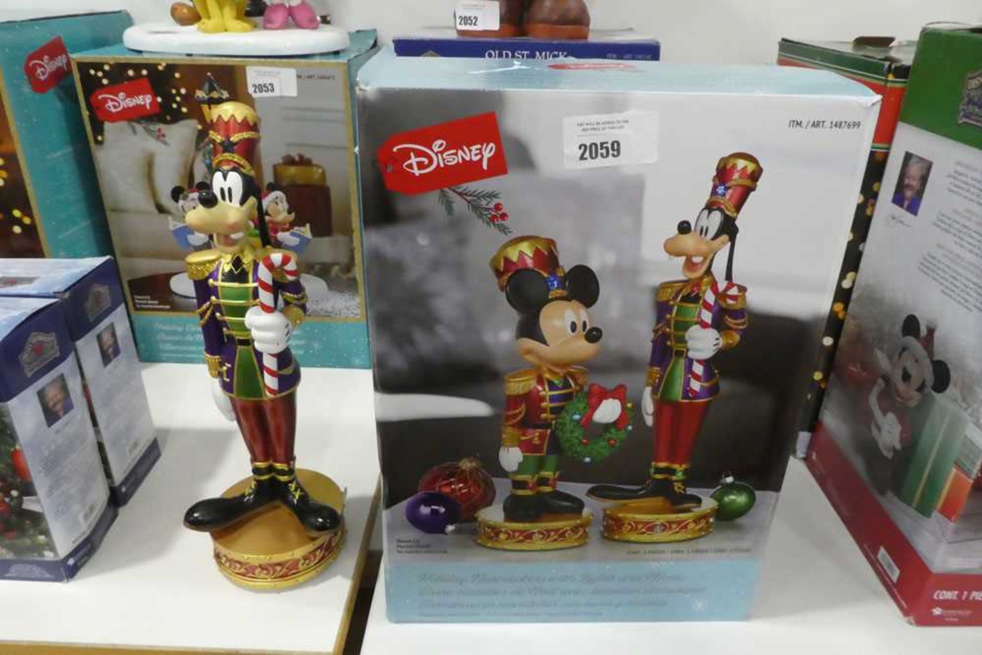 +VAT 3x Disney Holiday Nutcrackers with Lights and Music (1 Mickey & 2 Goofy)