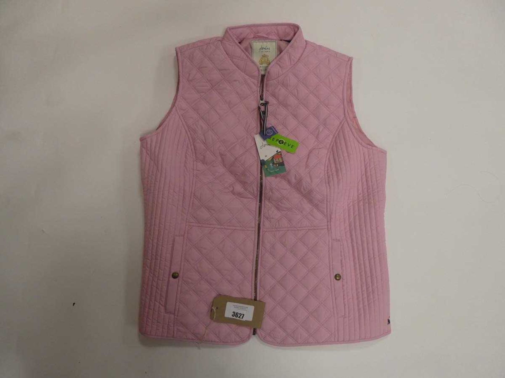 +VAT Joules ladies minx quilted gilet in dawn pink size 22 (hanging)