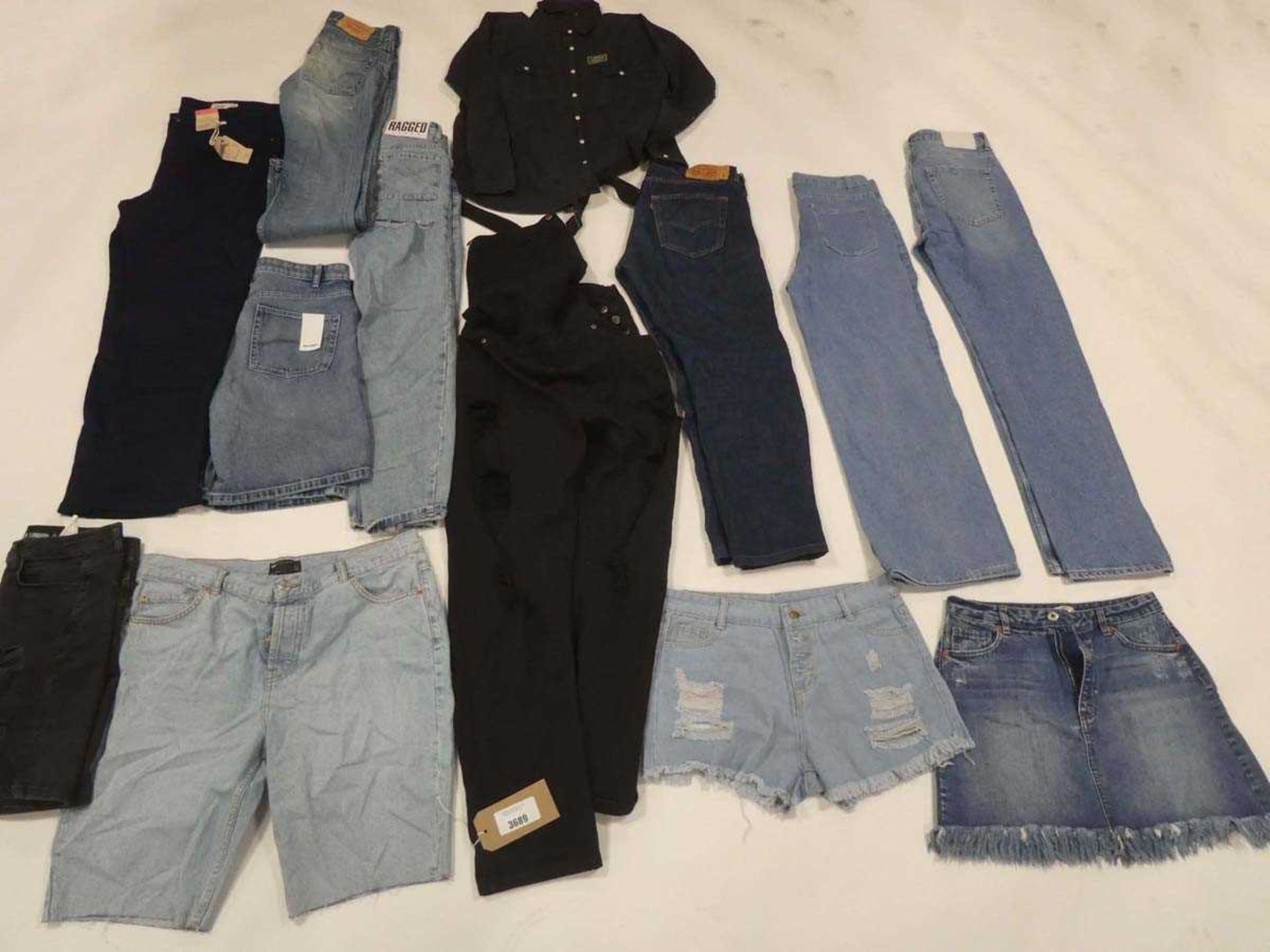 +VAT Selection of denimwear to include Ragged, M&S, Levis, etc