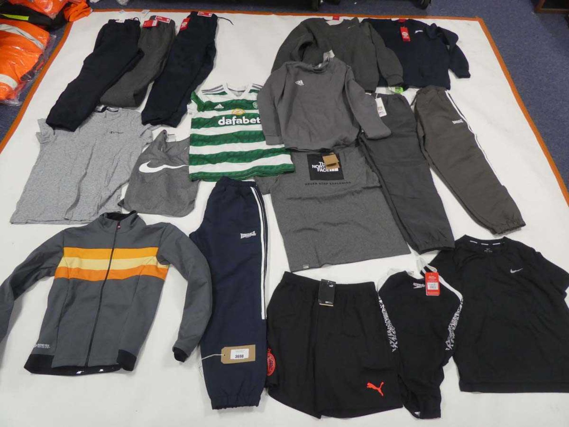 +VAT Selection of sportswear to include Nike, Adidas, Castelli, etc