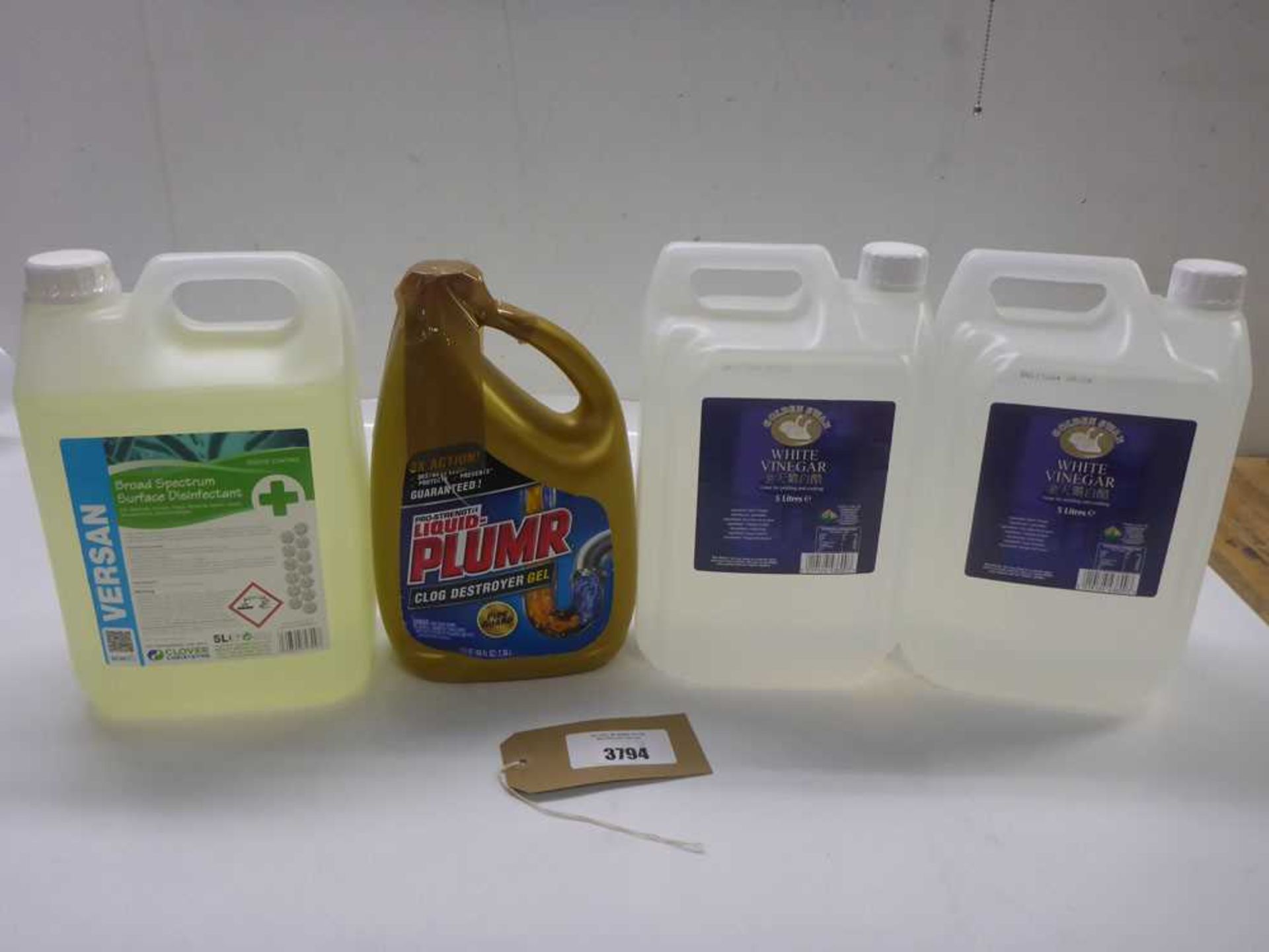 +VAT White vinegar, surface disinfectant and clog destroyer gel
