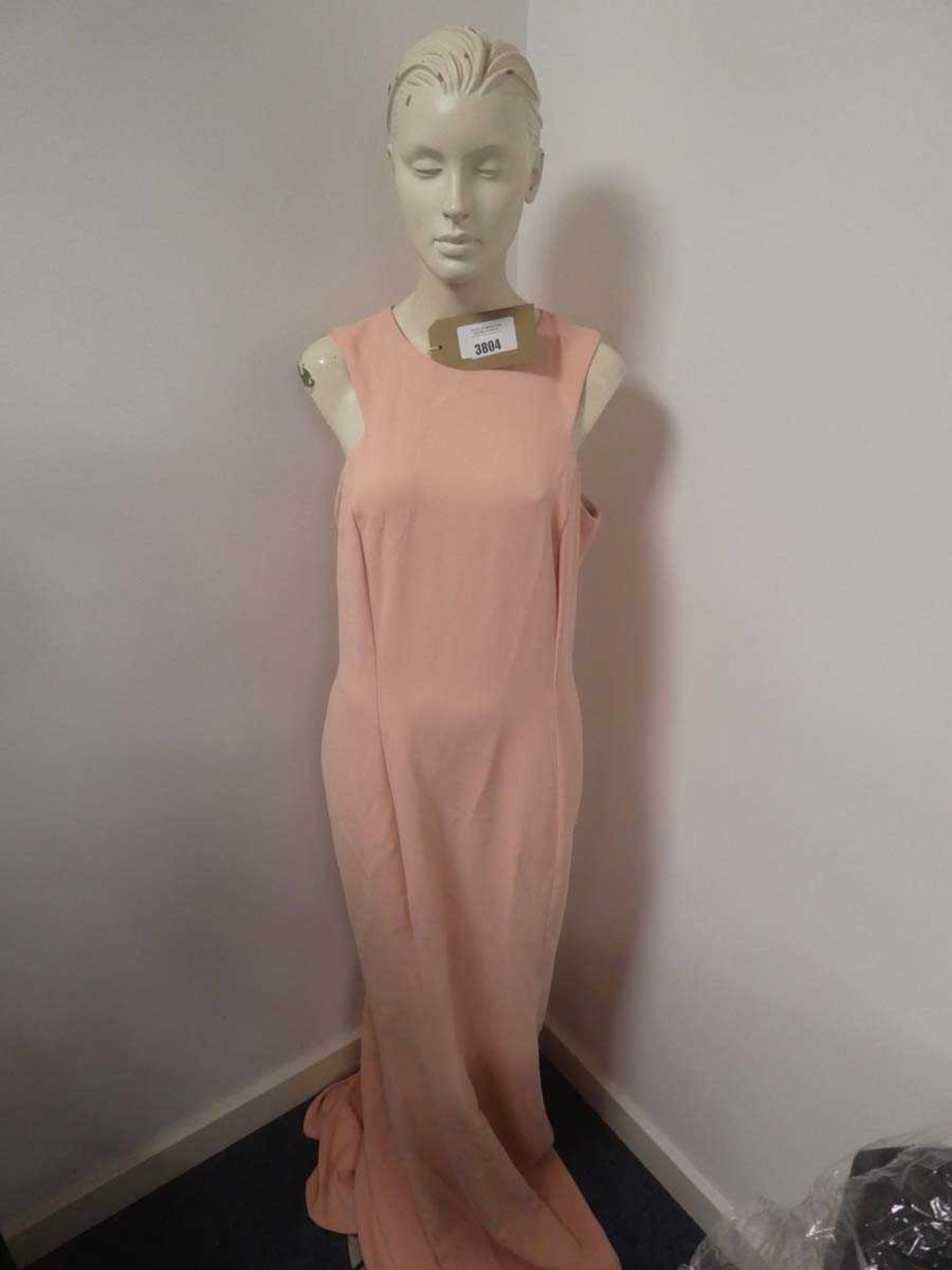 +VAT Nadine Merabi peach maxi dress, size XL (hanging)