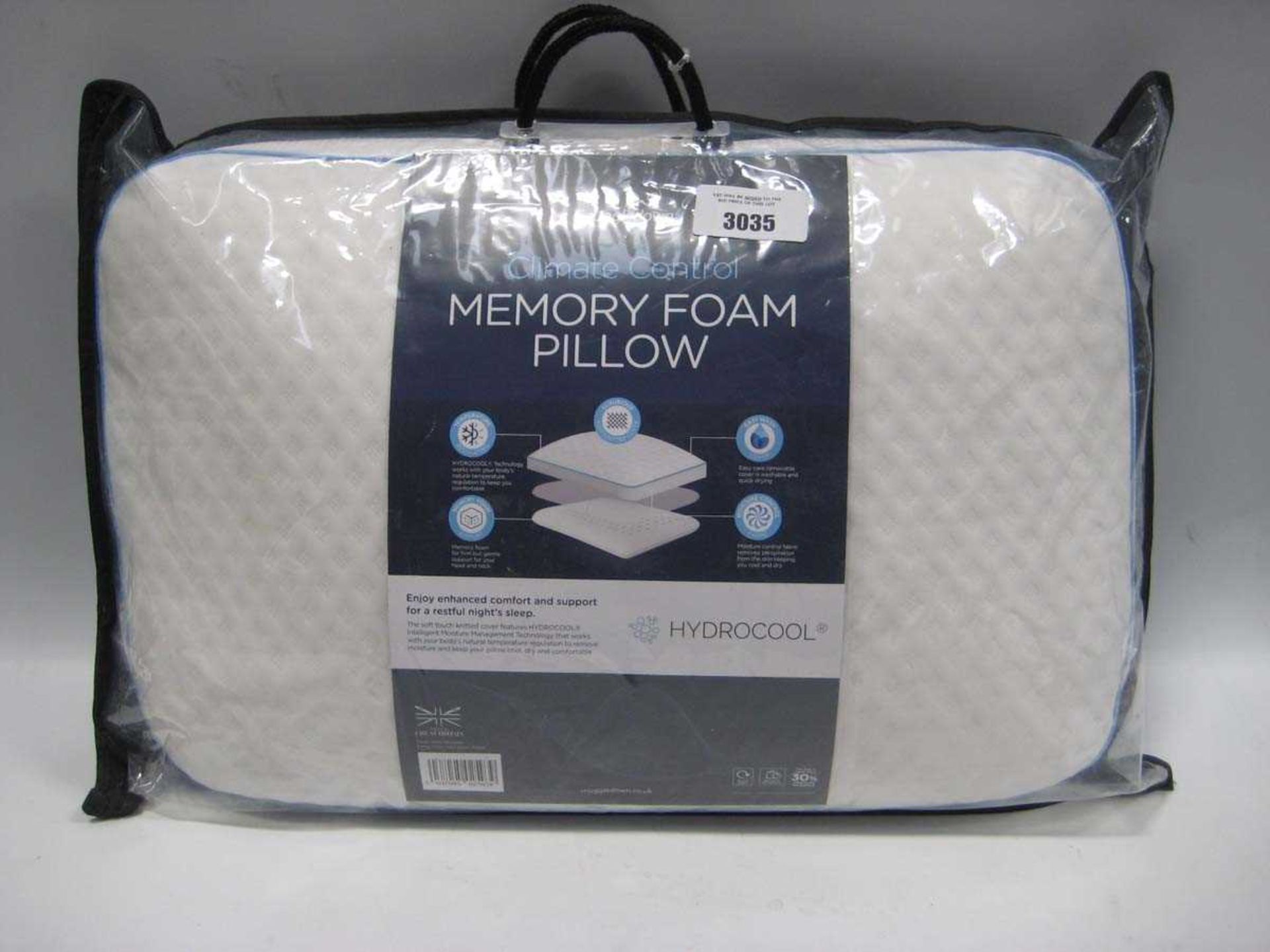 +VAT A Snuggledown Climate Control Memory Foam Pillow.