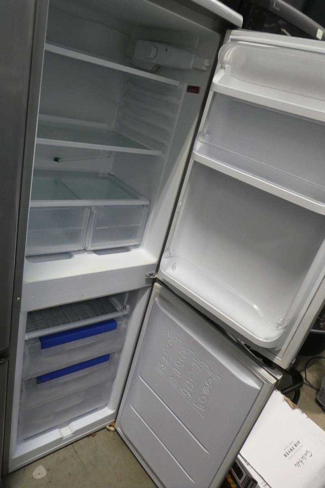 Silver Hotpoint fridge freezer - Image 2 of 2