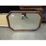 (G14) Bevelled mirror in oak frame