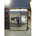 Large Victorian mirror in gilt frame