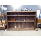 (G33) Oak open bookcase