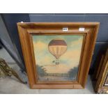 (G16) Print of a hot air balloon and one other