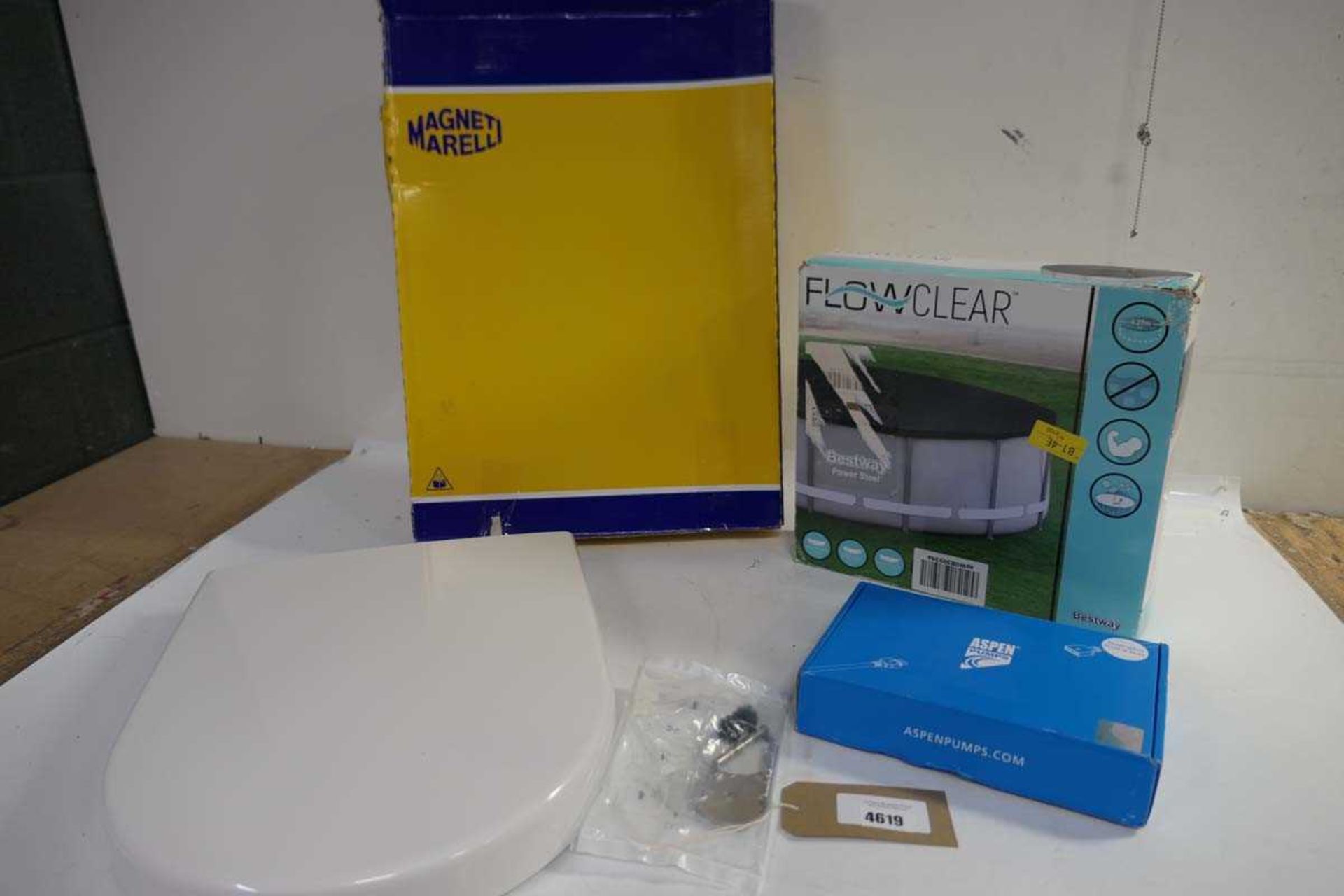 +VAT Electric window winders, toilet seat, lazy spa cover and Aspen condensate removal pump