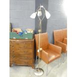 Metal 3 branch floor lamp