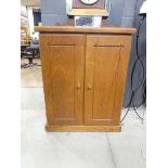 Pine double door cupboard