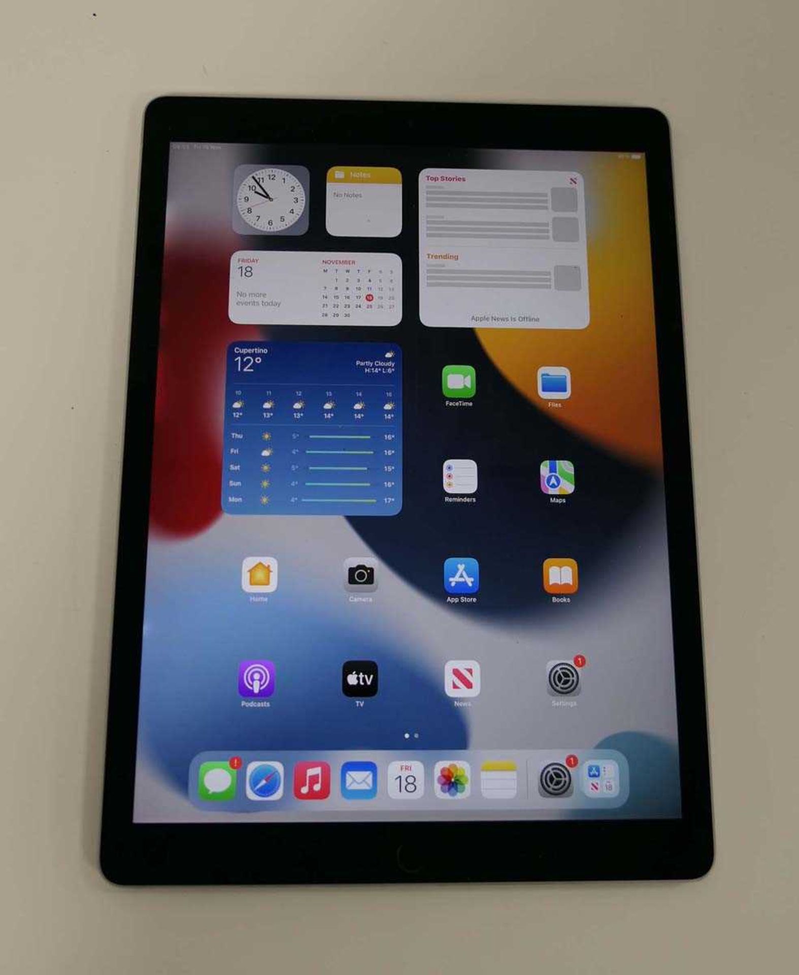 +VAT iPad Pro 12.9" 512GB A1670 Space Grey tablet