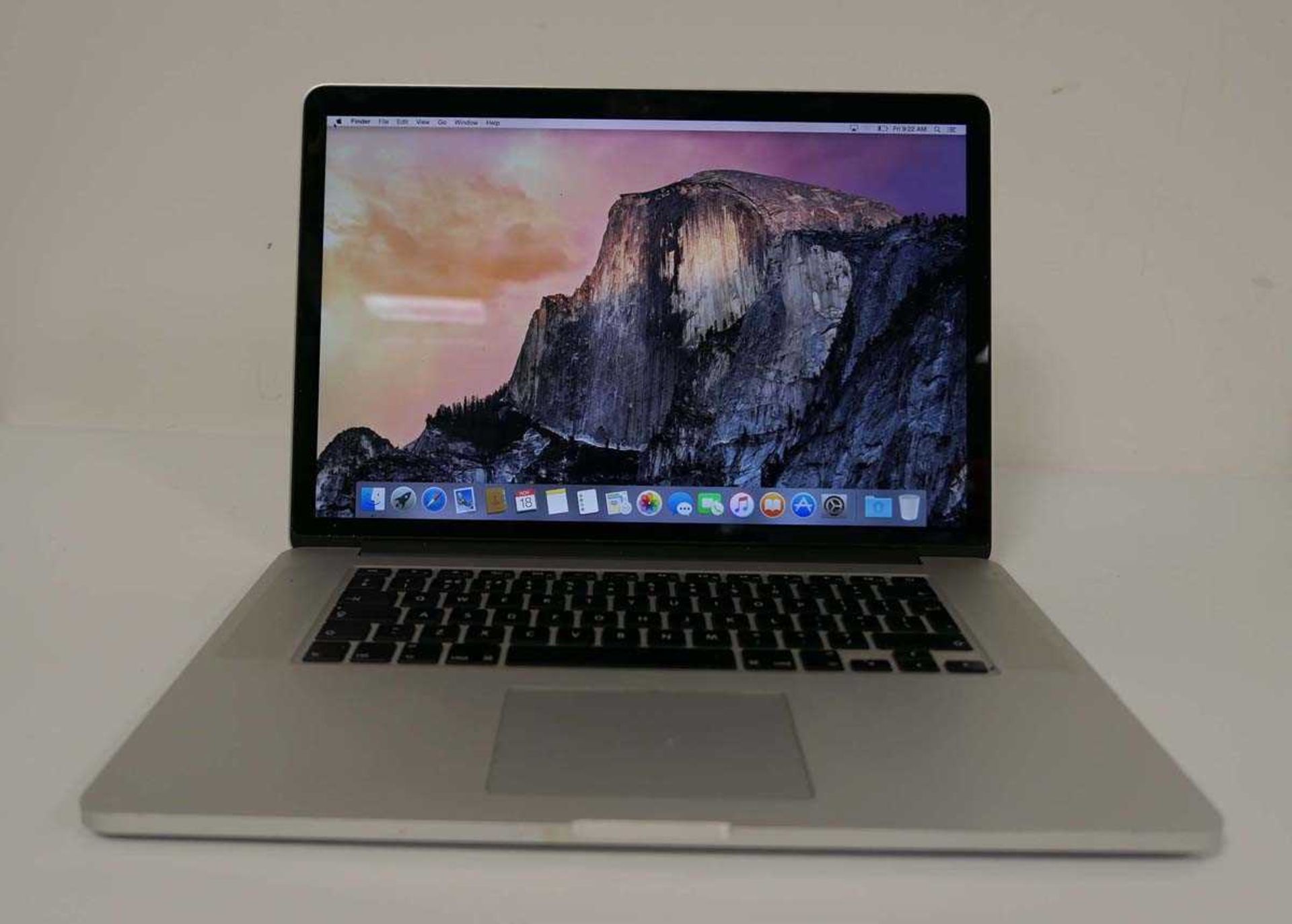 +VAT MacBook Pro 15" 2014 A1398 laptop with Intel i7 2.5GHz, 16GB RAM, 256GB SSD and MacOS Yosemite