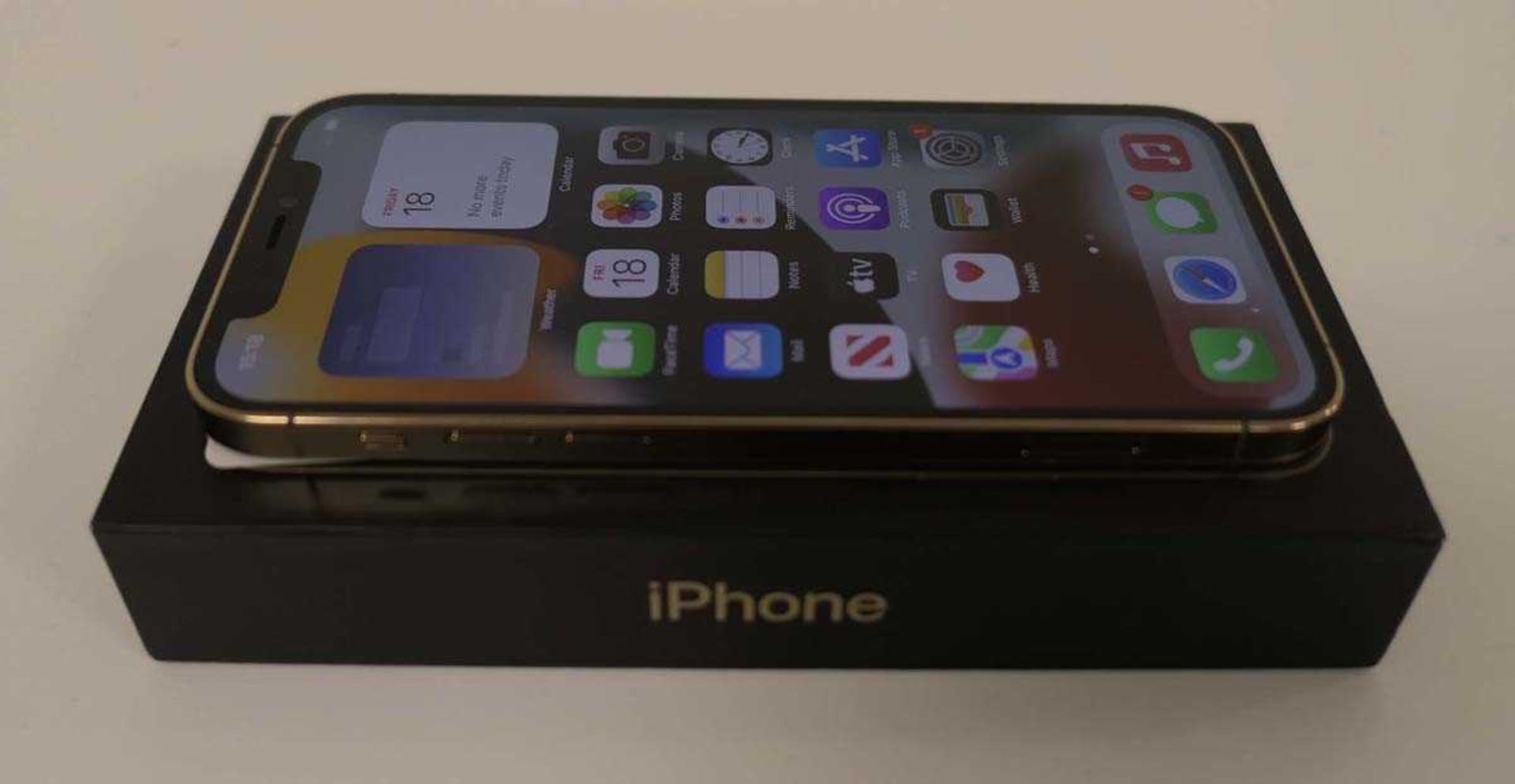 +VAT iPhone 12 Pro 128GB A2407 Gold smartphone with box