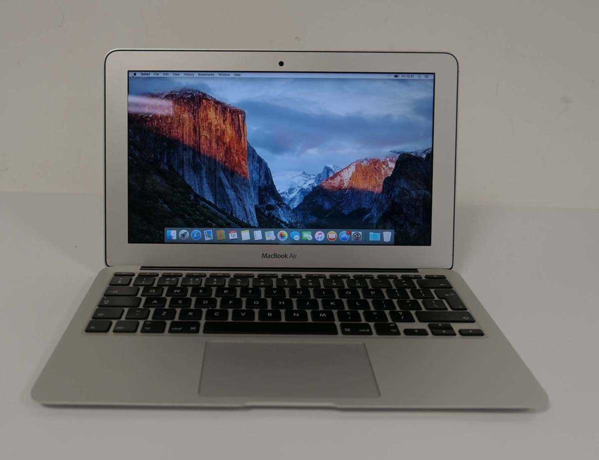 +VAT MacBook Air 11" 2015 A1465 laptop with Intel i5 1.6GHz, 4GB RAM, 128GB SSD and MacOS El