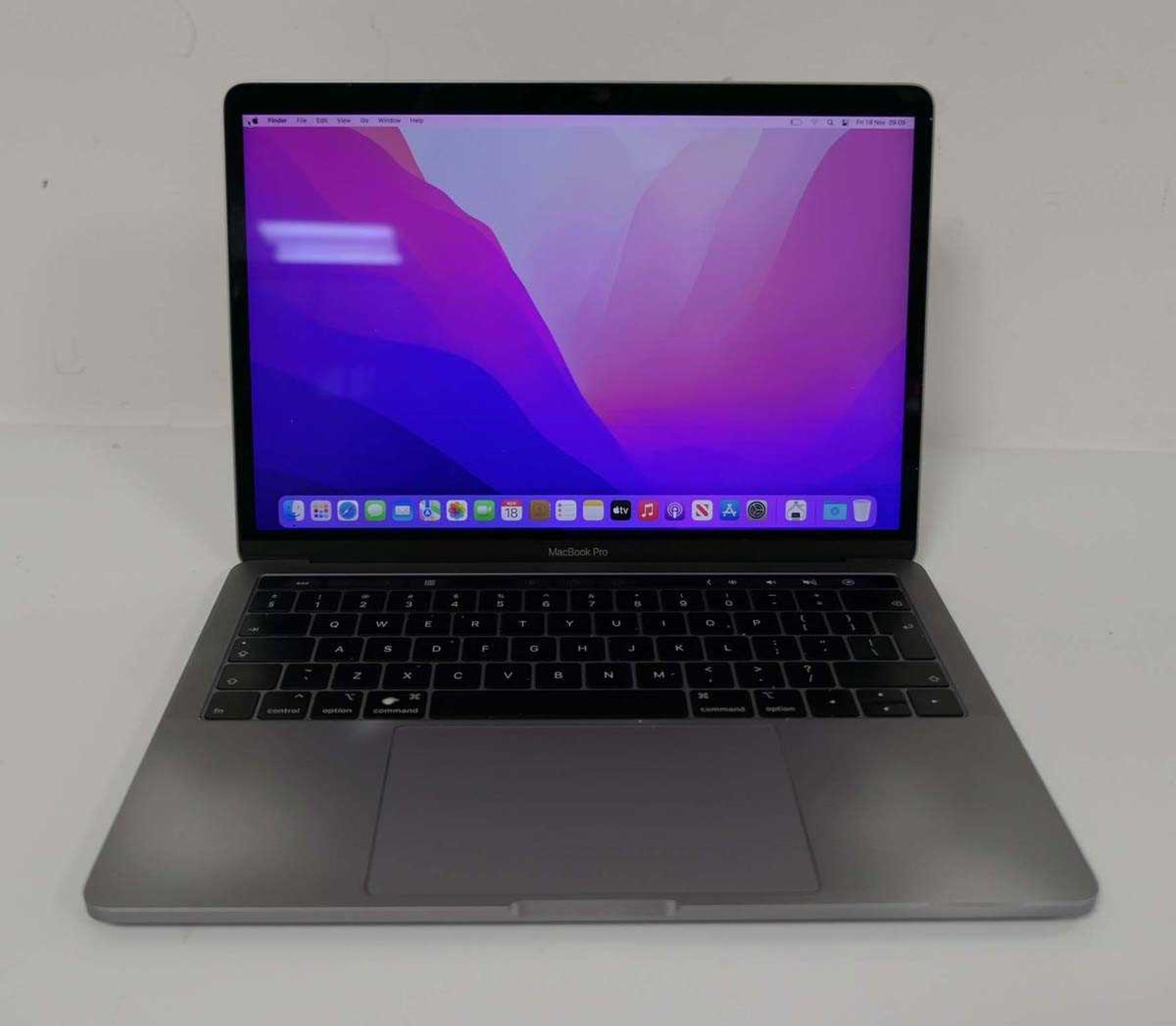 +VAT MacBook Pro 13" 2019 A1989 laptop with i5 2.4GHz, 256GB SSD, 16GB RAM and MacOS Monterey