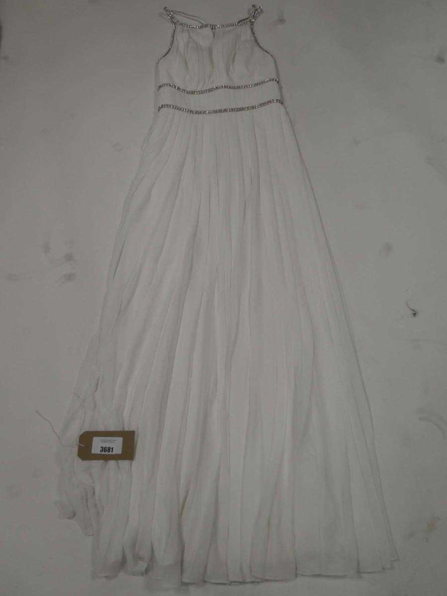 +VAT Ted Baker bridal ladies diamanté strap dress size 2 (hanging)