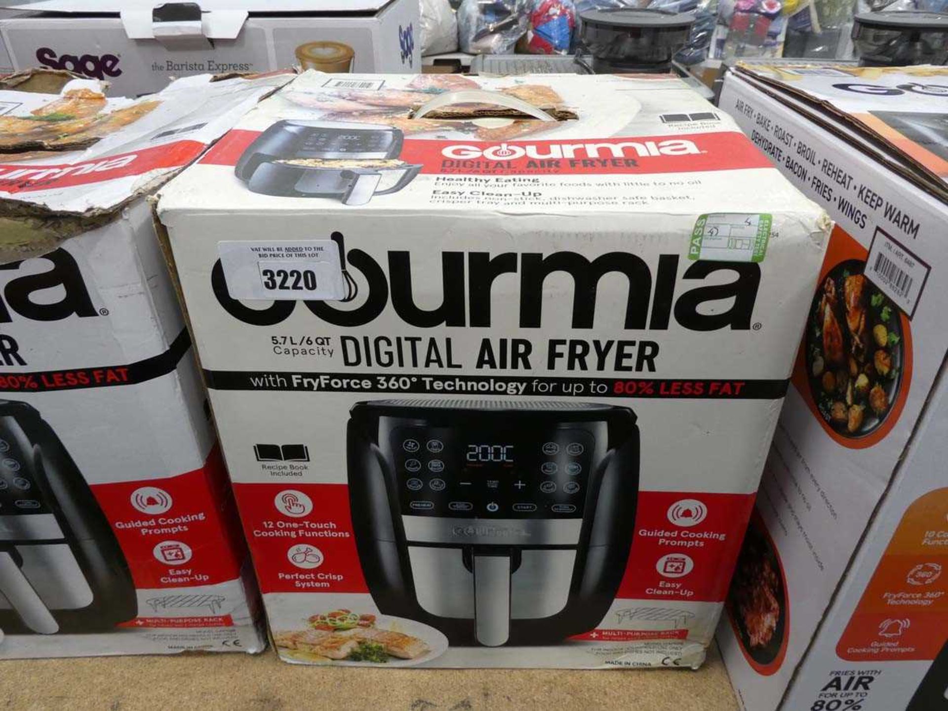 +VAT Gourmet 5.7L digital air fryer