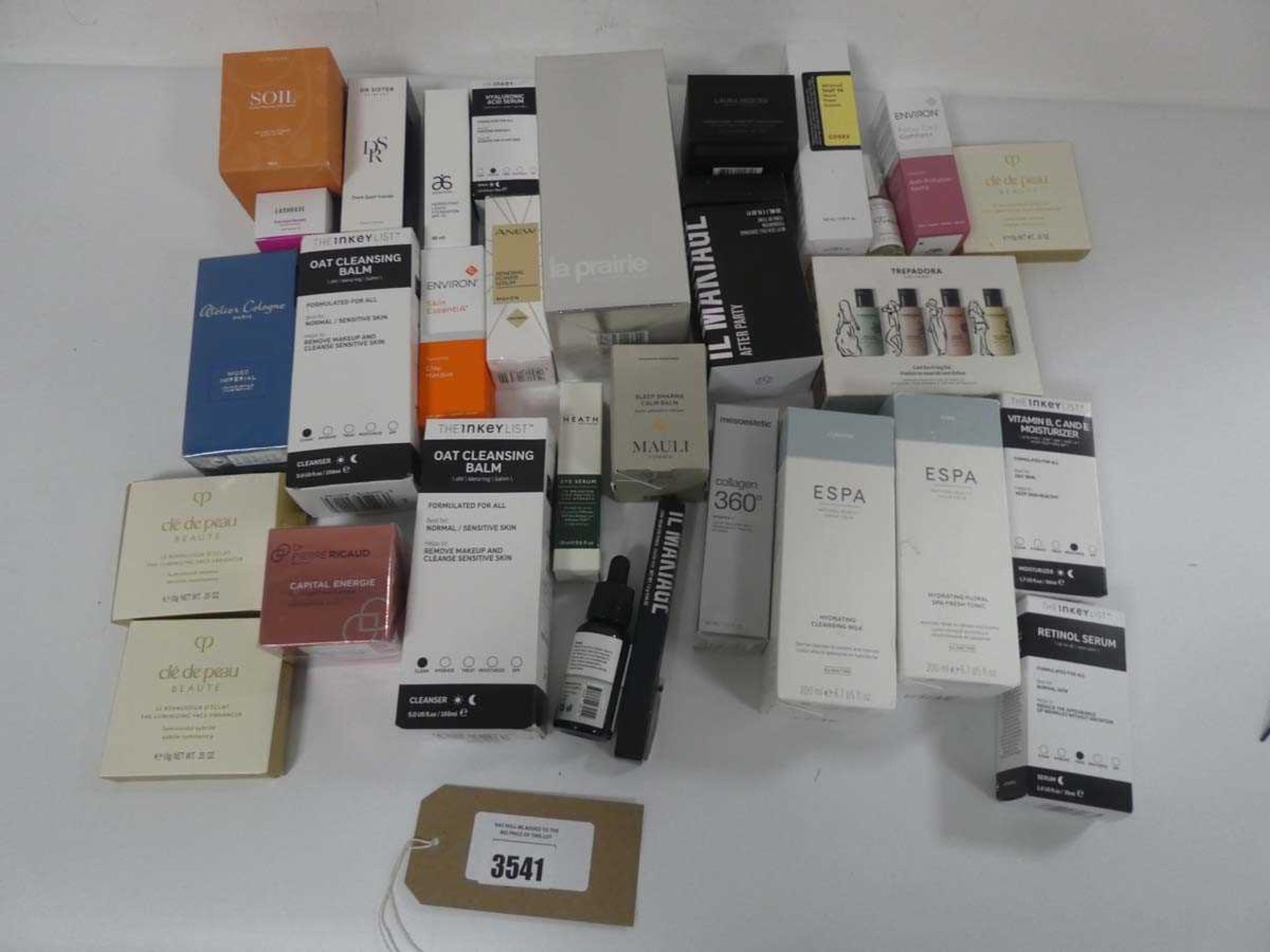 +VAT Selection of various branded cosmetics to include The Inkey List, Cle De Peau, Laura Mercier,