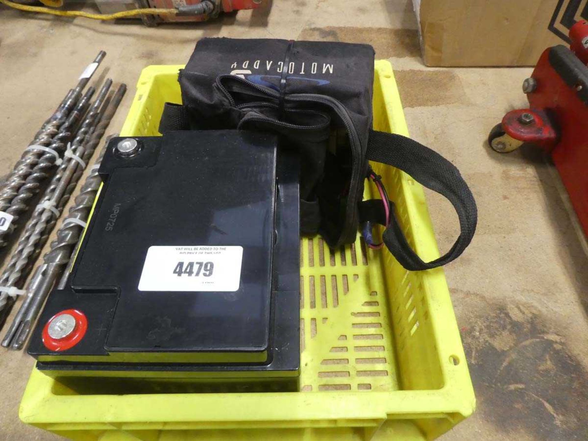 +VAT Golf trolley battery and another battery