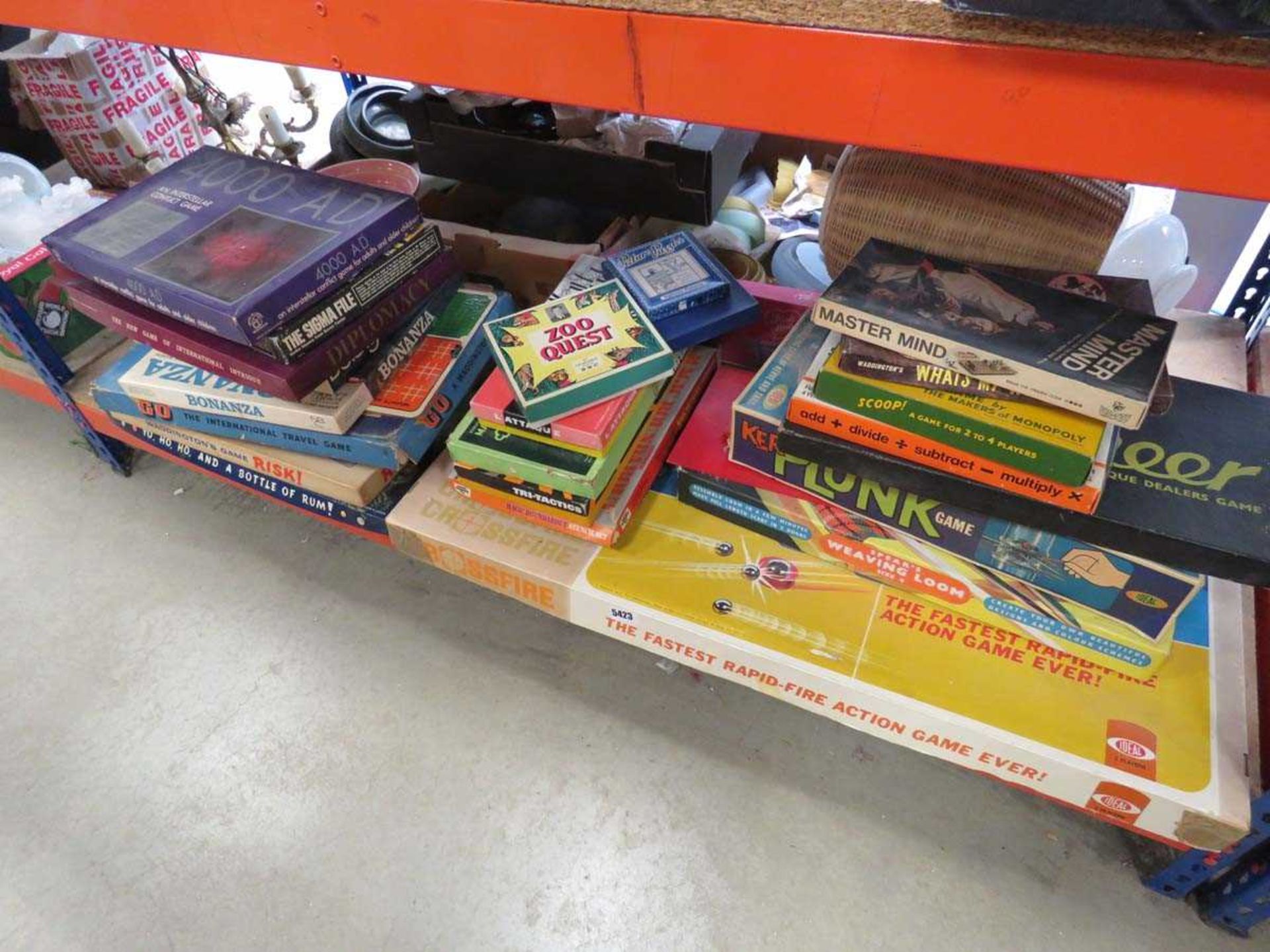 Large quantity of board games