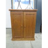 Pine double door cupboard